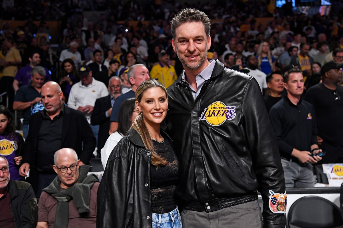 LOS ANGELES, CA - MAY 20: Pau Gasol and his wife Katherine McDonnell attend Game 3 of the Western Conference Finals between the Los Angeles Lakers and the Denver Nuggets at the Crypto.com Arena on May 20, 2023 in Los Angeles, California.  NOTE TO USER: User expressly acknowledges and agrees that by uploading and/or using this photo, User agrees to be bound by the terms of the Getty Images License Agreement.  (Photo by Kevork Jansezian/Getty Images)