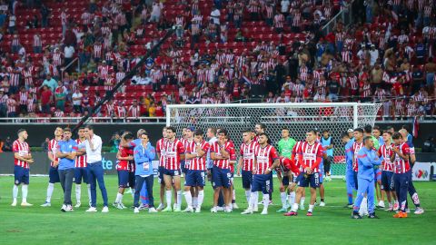 Chivas de Guadalajara tras la derrota ante Tigres de la UANL.