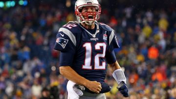 Tom Brady con los New England Patriots en la NFL durante la temporada del 2015.