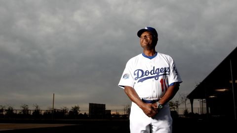 Manny Mota jugó 13 temporadas con los Dodgers.