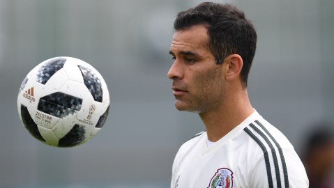Rafa Márquez con el Tri en Rusia 2018.