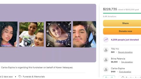 Familiares de las cinco personas asesinadas en Texas piden ayuda en GoFundMe.