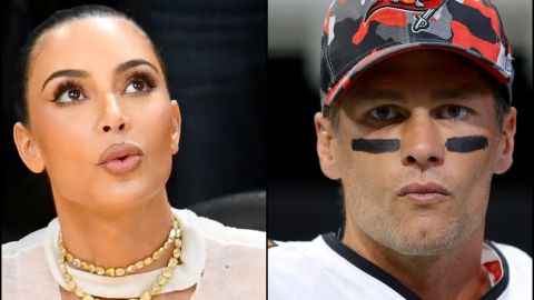 Kim Kardashian, socialité y empresaria. Tom Brady, exjugador de la NFL.