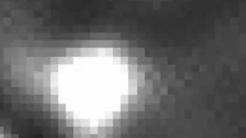 La explosión real captada por un telescopio espacial de la NASA.