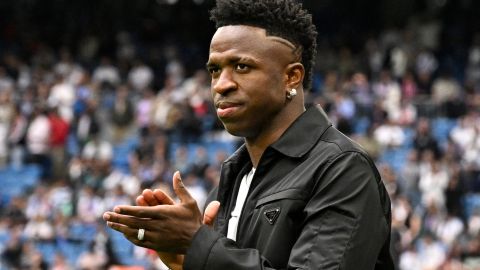 Vinícius fue invitado hoy al palco de honor por Florentino Pérez.