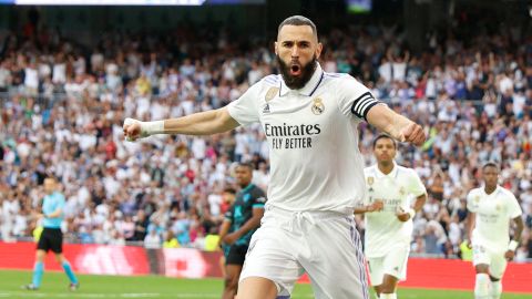 Karim Benzema ante Almería.