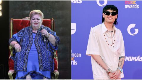 Paquita la del Barrio y Peso Pluma.