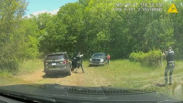 Una imagen tomada de un video publicado por la Oficina del Sheriff del Condado de York muestra la escena del tiroteo.