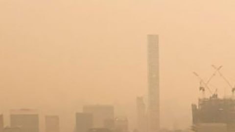 El mapa que muestra la nube de humo que cubre Norteamérica y genera una alerta de salud para decenas de millones de personas