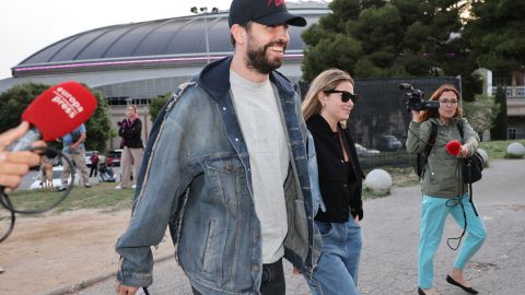 Clara Chía Martin y Gerard Piqué en un evento en Barcelona.