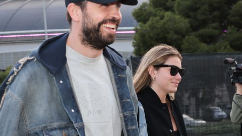 Clara Chía Martín y Gerard Piqué llegando a un concierto de Barcelona.