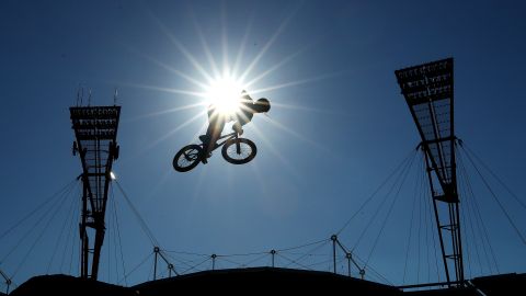 Pat Casey, ciclista estadounidense en los XGames de 2018.