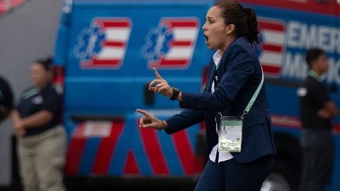 Entrenadora de la selección femenil mexicana Sub-20, Ana Galindo.