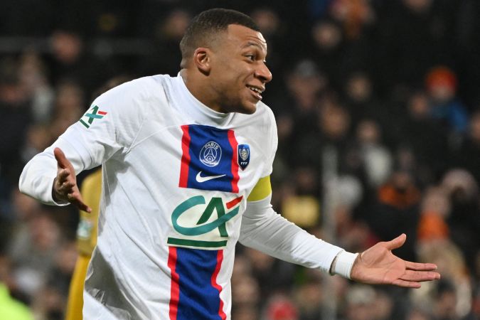 Kylian Mbappé, delantero francés en un encuentro con el PSG. FRANCOIS LO PRESTI- GettyImages.