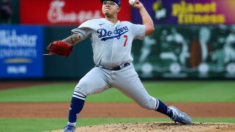 Julio Urías, lanzador mexicano de LA Dodgers.