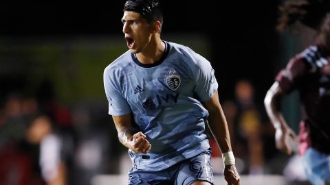 Alan Pulido, delantero del Sporting Kansas City.