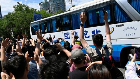 La llegada de Messi a la capital china.