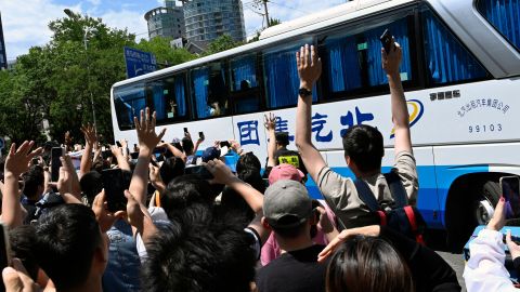 La llegada de Messi a la capital china.