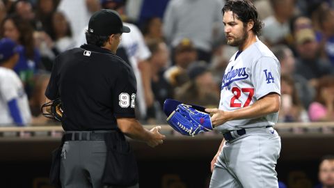 Trevor Bauer con los Dodgers.