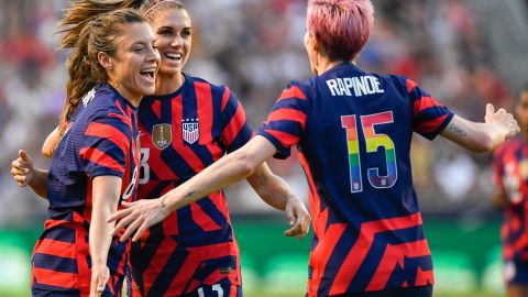 Alex Morgan y Megan Rapinoe, estrellas de la selección de Estados Unidos.