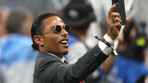 Salt Bae en las celebraciones de Argentina en Qatar 2022.