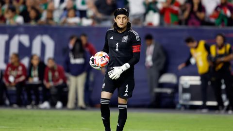 Carlos Acevedo, guardameta mexicano con la Selección en el 2023.