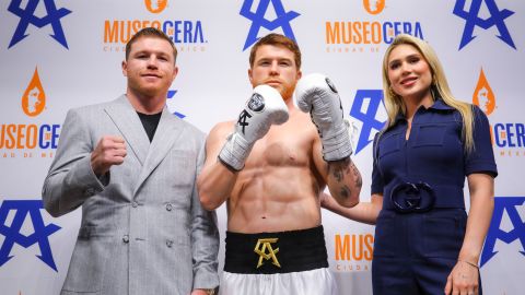 'Canelo' Álvarez y su esposa Fernanda Gómez.