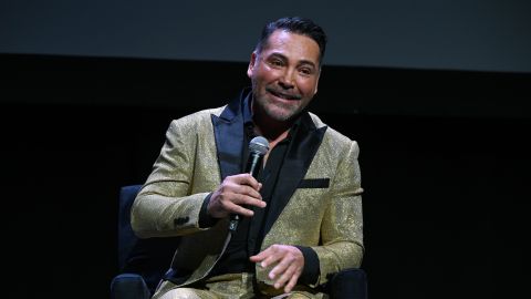 Óscar de la Hoya, leyenda del boxeo y actual promotor.