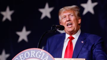 Donald Trump pronunció un discurso en la convención republicana de Georgia el 10 de junio de 2023, en Columbus.