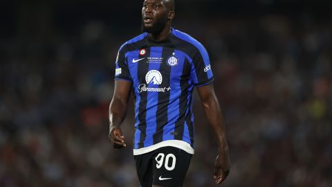 Romelu Lukaku, delantero del Inter de Milán en la Champions League.