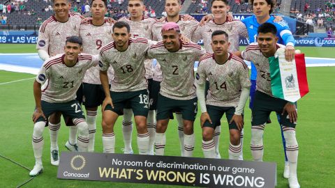 Selección de México en Las Vegas Nevada antes de jugar ante Panamá.