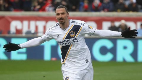 Zlatan Ibrahimovic con LA Galaxy en la MLS en 2018.