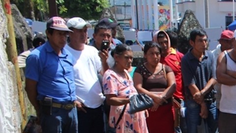 Ceremonia en memoria de los muertos por la lucha en defensa del territorio