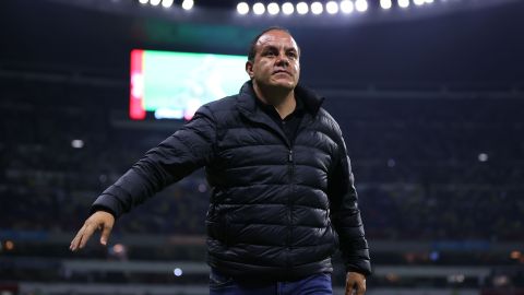 Cuauhtémoc Blanco en el Estadio Azteca.