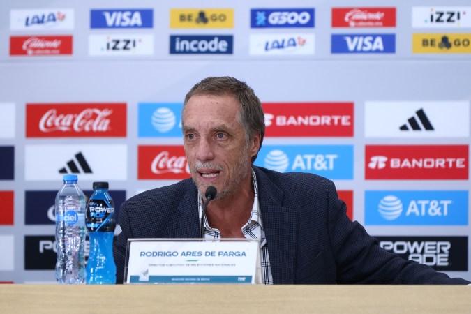 Rodrigo Ares de Parga, durante la presentación de la nueva estructura de la Dirección de Selecciones Nacionales Varoniles, celebrada en el Centro de Alto Rendimiento de la FMF. Foto: Imago7/ Eloisa Sánchez.