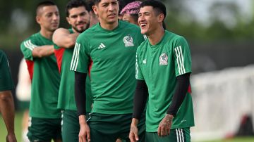 Entrenamiento de la selección de México previo al inicio de la Copa Oro.
