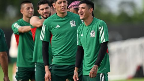 Entrenamiento de la selección de México previo al inicio de la Copa Oro.