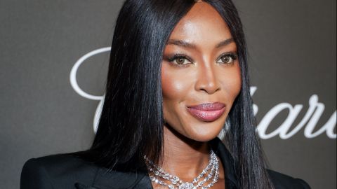 Naomi Campbell en un evento de Chopard Art en Francia.