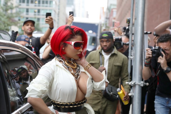 Nicki Minaj, cantante de hip hop, en el MONSE show en Nueva York.