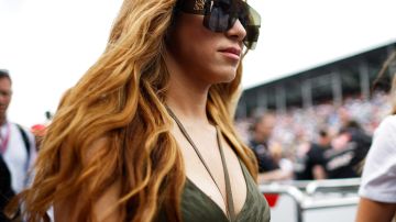 Shakira en la carrera F1 Grand Prix de Miami.