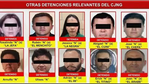 Arrestos del CJNG