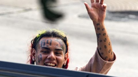 Tekashi 6ix9ine cuando fue puesto en libertad en el 2018.