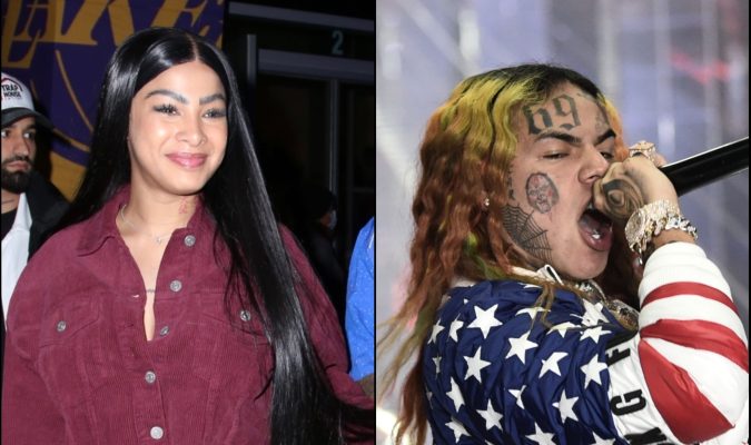 Yailin La Más Viral cuando aún era pareja de Anuel AA. Tekashi 6ix9ine en un evento en Milán 2017.