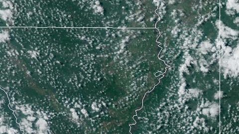La tormenta tropical Arlene en el Golfo de México, cerca de Florida y de Cuba, el 2 de junio de 2023.
