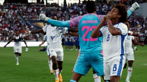 Panamá celebra su pase a la final de la Copa Oro.