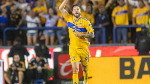 André-Pierre Gignac, estrella de los Tigres de la UANl.