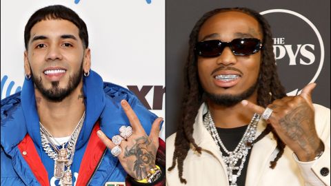 Anuel AA y Quavo, integrante de Migos.