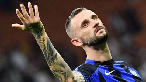 Marcelo Brozovic durante su etapa en el Inter Milan.