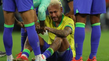 Neymar se desmoronó tras la eliminación de Brasil en Qatar 2022.