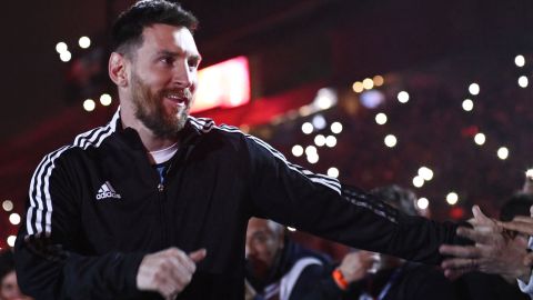 Lionel Messi, futbolista argentino, en un evento en su país natal.